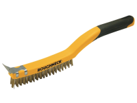 Roughneck Carbon Steel Wire Brush Soft Grip 350mm (14in)