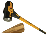 Roughneck Fibreglass Sledge Hammer 4.54kg (10lb) with FREE Wood Grenade