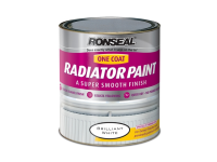 Ronseal One Coat Radiator Paint Satin White 250ml