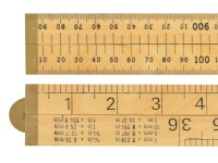 R.S.T. RSR073P wood 4 Fold Rule 1m / 39in (Blister packed)