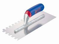 R.S.T. Notched Trowel Square 10 x 10mm Soft Grip Handle 11in x 4.1/2in