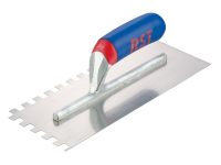 R.S.T. Notched Trowel Square 6 x 6mm Soft Grip Handle 11in x 4.1/2in