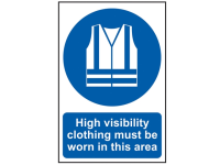 Scan High Visibility Jackets Must Be Worn In This Area - PVC 200 x 300mm