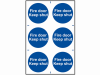 Scan Fire Door Keep Shut - PVC 200 x 300mm