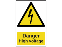 Scan Danger High Voltage - PVC 200 x 300mm