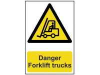 Scan Danger Forklift Trucks - PVC 200 x 300mm