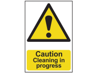 Scan Caution Cleaning In Progress - PVC 200 x 300mm