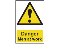 Scan Danger Men At Work - PVC 200 x 300mm