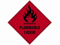 Scan Flammable Liquid SAV - 100 x 100mm