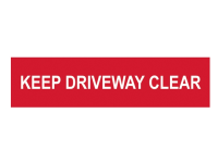 Scan Keep Driveway Clear - PVC 200 x 50mm