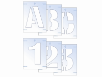 Scan Letter & Number Stencil Kit 25mm