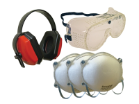 Scan Safety Kit - Goggles, Earmuff & Masks