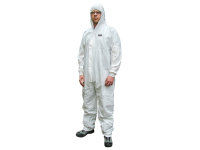 Scan Chemical Splash Resistant Disposable Coverall White Type 5/6 - M