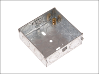 SMJ Metal Back Box 25mm 1 Gang - Carded