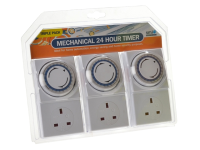 SMJ Basix 24h Mechanical Plug In Timer 3 Pack
