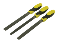 Stanley Tools File Set 3 Piece Flat , 1/2 Round, 3 Square 200mm (8in)