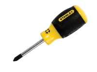 Stanley Tools Cushion Grip Screwdriver Phillips 1pt x 45mm Stubby