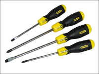 Stanley Tools Cushion Grip Screwdriver Set Par/Flared /Phillips Set of 4