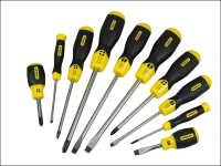 Stanley Tools Cushion Grip Screwdriver Set Flared / Phillips Set of 10