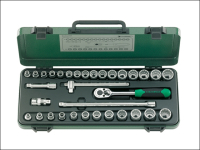 Stahlwille Socket Set of 33 Bi-Hexagon AF / Metric 3/8in Drive