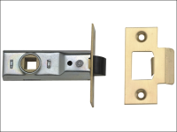 UNION Tubular Mortice Latch 2648 Polished Brass 64mm 2.5in Visi