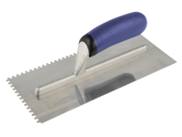 Vitrex Professional Notched Adhesive Trowel Square 4mm Stainless Steel 11in x 4.1/2in