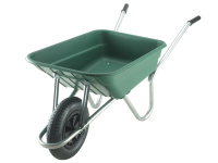 Walsall 90L Green Polypropylene Galvanised Barrows Min Quantity of 15 Mixed Only