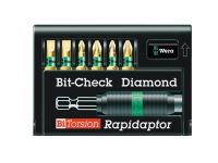 Wera Bit-Check Set BiTorsion Diamond 8700 Set of 7 PZ, PH, SL Carded