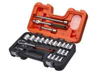 XMS Bahco S240 1/2in Socket Set, 24 Piece