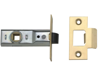 Yale Locks M888 Tubular Mortice Latch 64mm 2.5in Polished Brass Visi Pack of 1