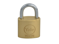 Yale Locks YE1 Brass Padlock 20mm