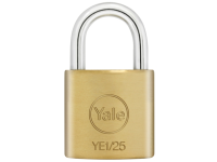 Yale Locks YE1 Brass Padlock 25mm