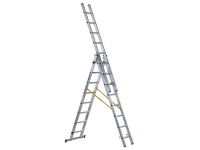 Zarges D-Rung Combination Ladder 3-Part 3 x 8 Rungs