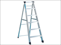 Zarges Industrial Swingback Steps Open 2.16m Closed 2.35m 10 Rungs